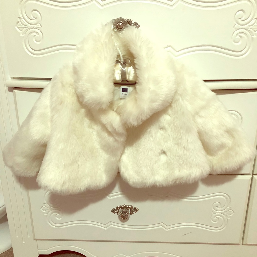 Faux Fur Winter White Coat by Janie & Jack